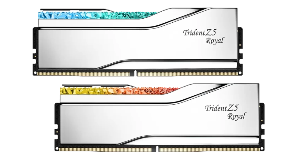 Оперативная память 64 Gb 6400 MHz G.Skill TRIDENT Z5 Royal White (F5-6400J3239G32GX2-TR5S)